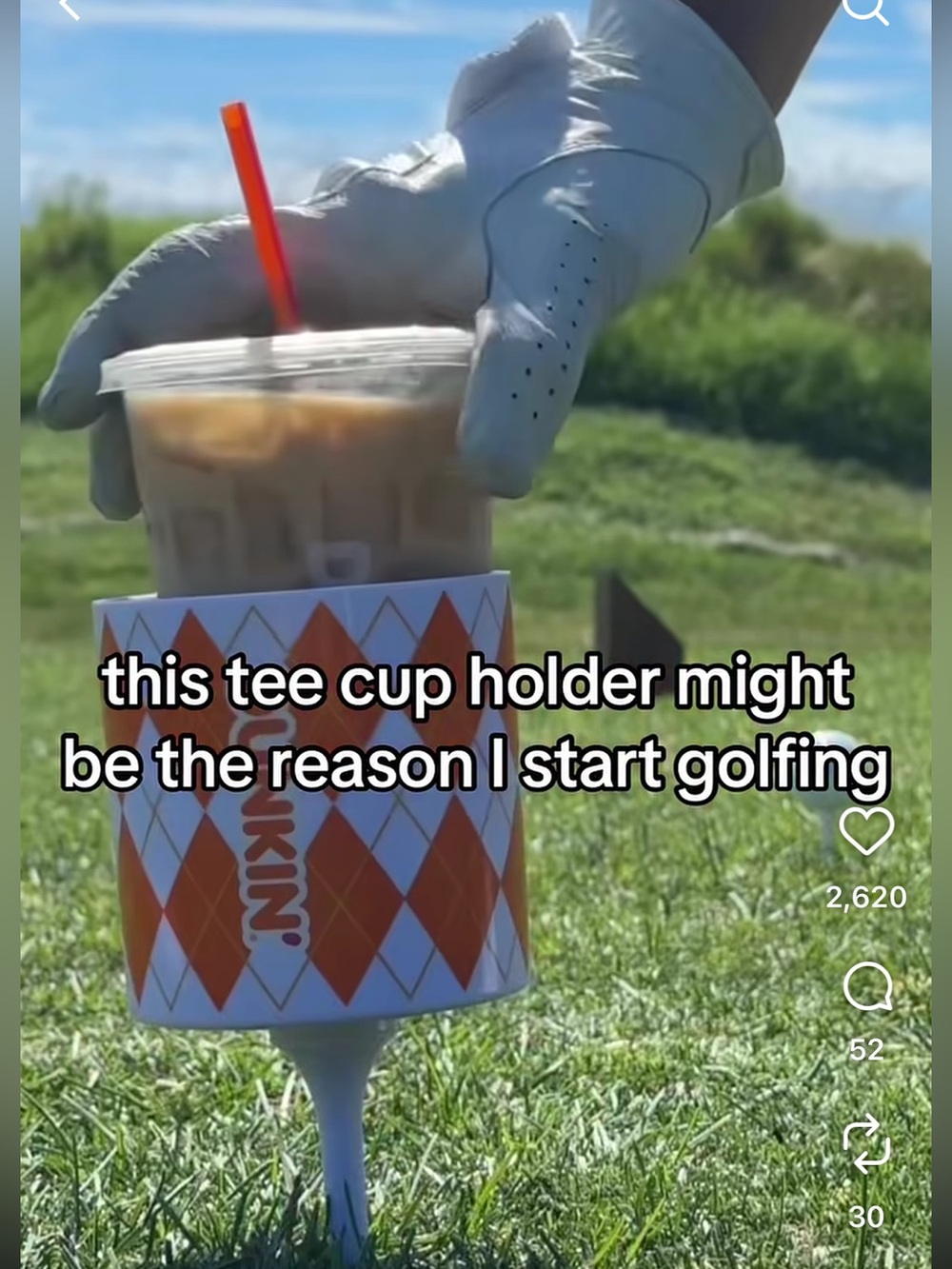 Dunkin' Donuts Golf Tee Cup Holder Limited Edition 2026 NEW (one)